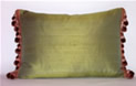 Green Silk Pillow