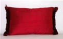 Red Silk Pillow